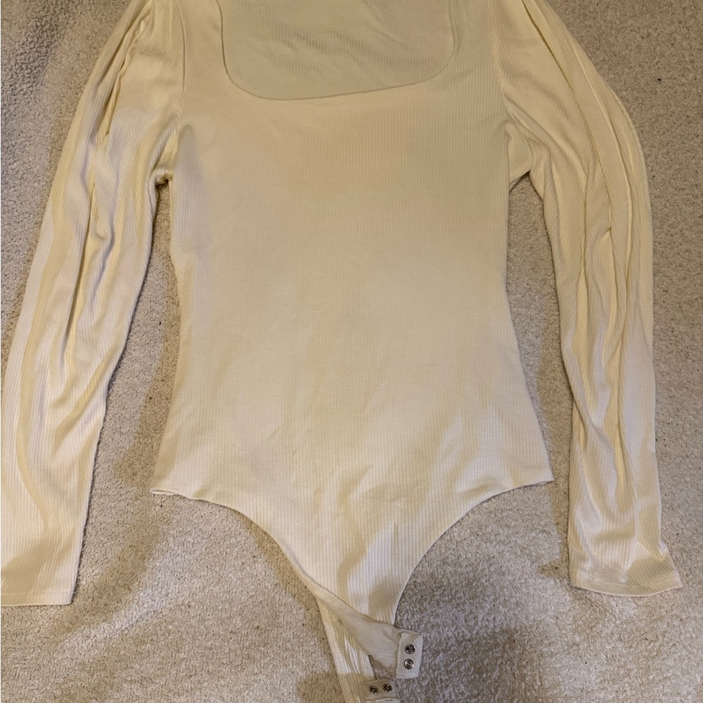 ASTR The Label Cream Bodysuit